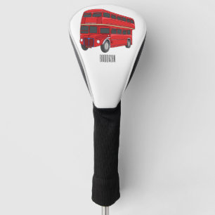 Abbildung des Cartoon von Doppeldeckern Golf Headcover