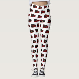 Abbildung des Cartoon von Doppeldeckern Leggings