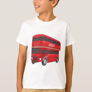 Abbildung des Cartoon von Doppeldeckern T-Shirt