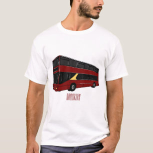 Abbildung des Cartoon von Doppeldeckern T-Shirt