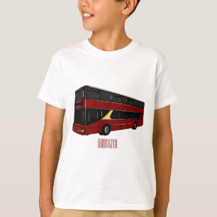 Abbildung des Cartoon von Doppeldeckern T-Shirt