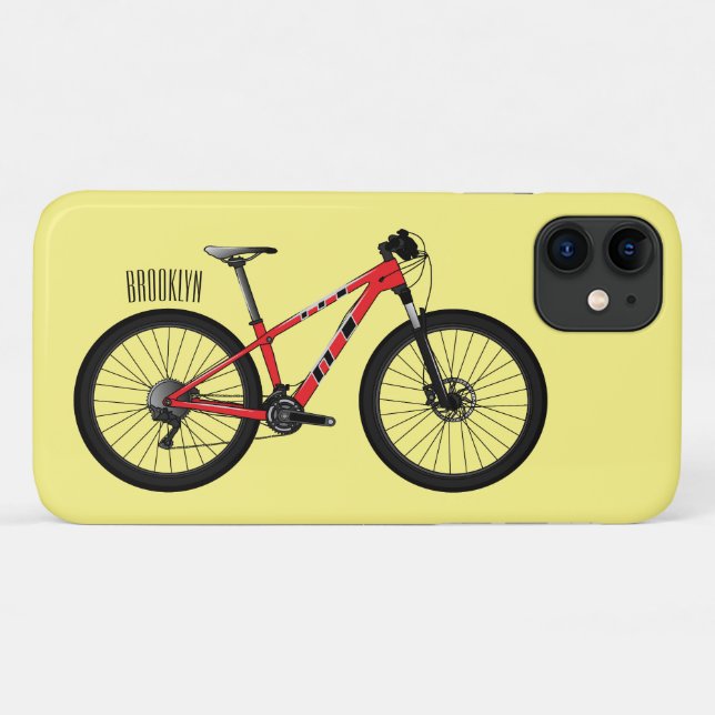 Abbildung des Cartoon von Fahrrädern Case-Mate iPhone Hülle (Rückseite (Horizontal))