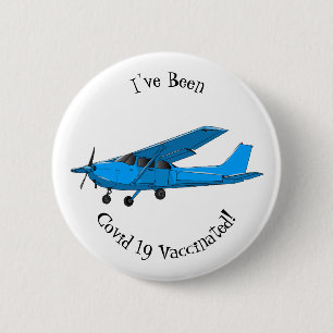 Abbildung des Cartoon von Festflugzeugen Button