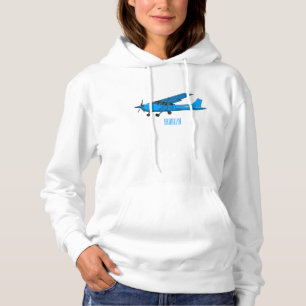 Abbildung des Cartoon von Festflugzeugen Hoodie