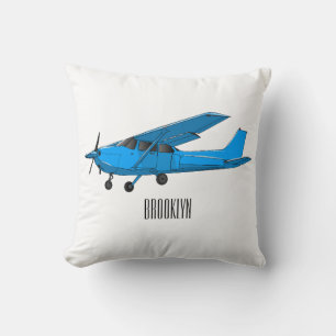 Abbildung des Cartoon von Festflugzeugen Kissen