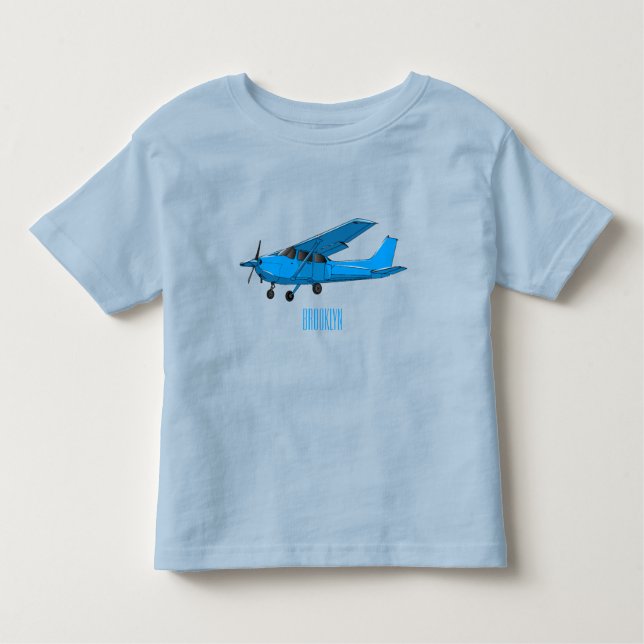 Abbildung des Cartoon von Festflugzeugen Kleinkind T-shirt (Vorderseite)