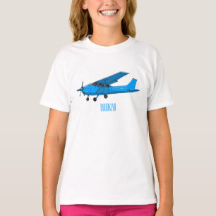 Abbildung des Cartoon von Festflugzeugen T-Shirt