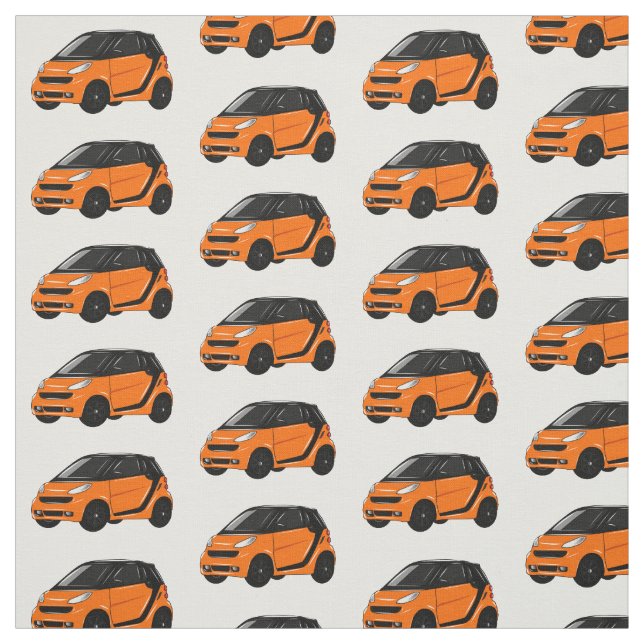 Abbildung des Cartoon von Kleinwagen Stoff (Muster)