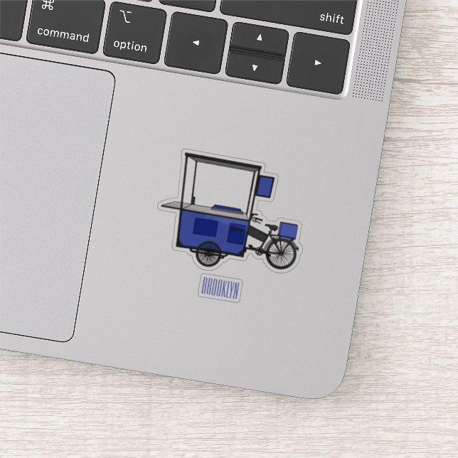 Abbildung des Cartoon von Lebensmittelkartons Aufkleber (Ausschnitt)