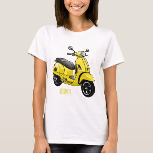 Abbildung des Cartoon von Motorrädern T-Shirt