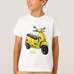 Abbildung des Cartoon von Motorrädern T-Shirt