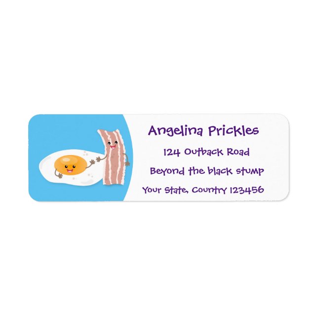 Abbildung des Cartoon von niedlichem Kawaii mit Ei (Vorne)