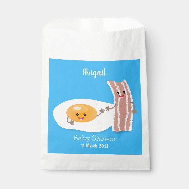 Abbildung des Cartoon von niedlichem Kawaii mit Ei Geschenktütchen (Vorderseite)