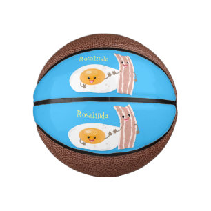 Abbildung des Cartoon von niedlichem Kawaii mit Ei Mini Basketball