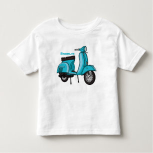 Abbildung des Cartoon von niedlichen Motorrädern Kleinkind T-shirt
