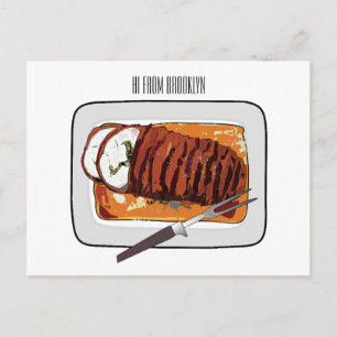 Abbildung des Cartoon von Roasttruthühnern Postkarte