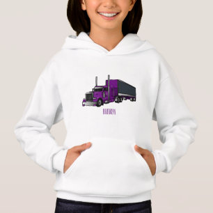 Abbildung des Cartoon von Sattelanhängern Hoodie