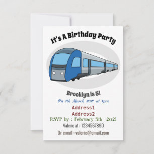 Abbildung des elektrischen Cartoon Einladung