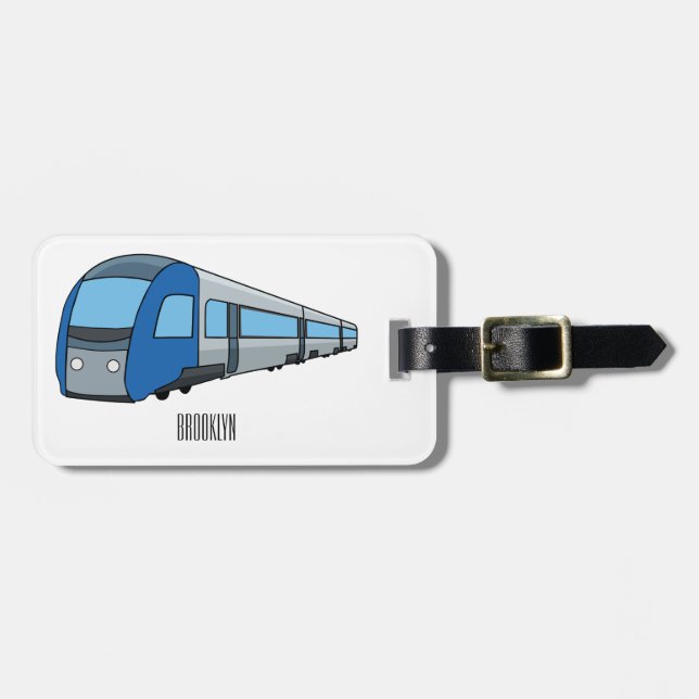 Abbildung des elektrischen Cartoon Gepäckanhänger (Vorderseite horizontal)