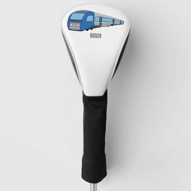 Abbildung des elektrischen Cartoon Golf Headcover (Vorderseite)