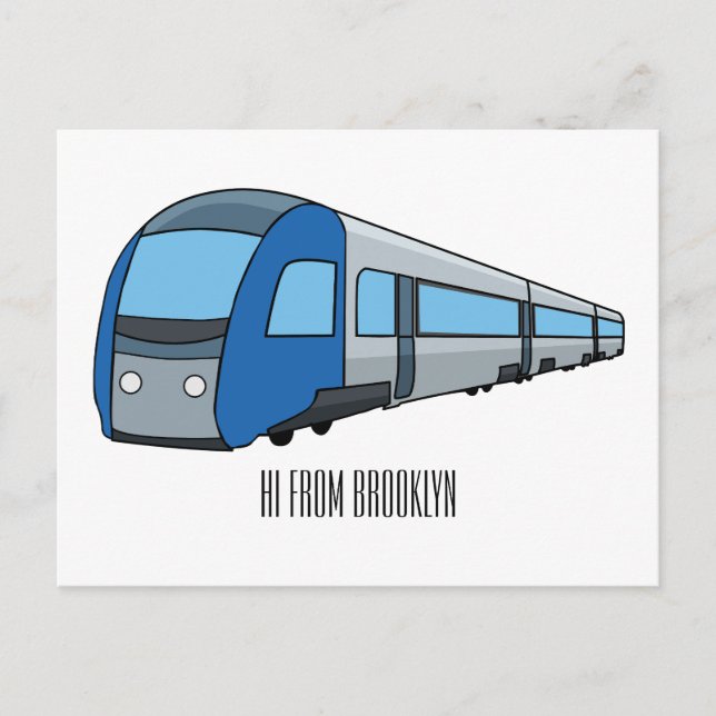 Abbildung des elektrischen Cartoon Postkarte (Vorderseite)