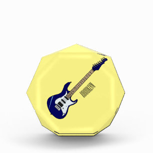 Abbildung des elektrischen Gitarren-Cartoon Fotoblock
