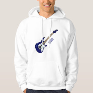 Abbildung des elektrischen Gitarren-Cartoon Hoodie