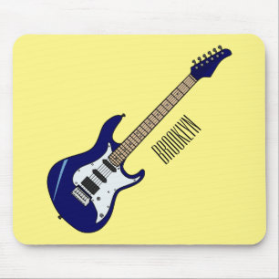 Abbildung des elektrischen Gitarren-Cartoon Mousepad