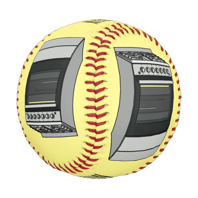 Abbildung des elektrischen Ofens Cartoon Baseball (Schrägansicht)