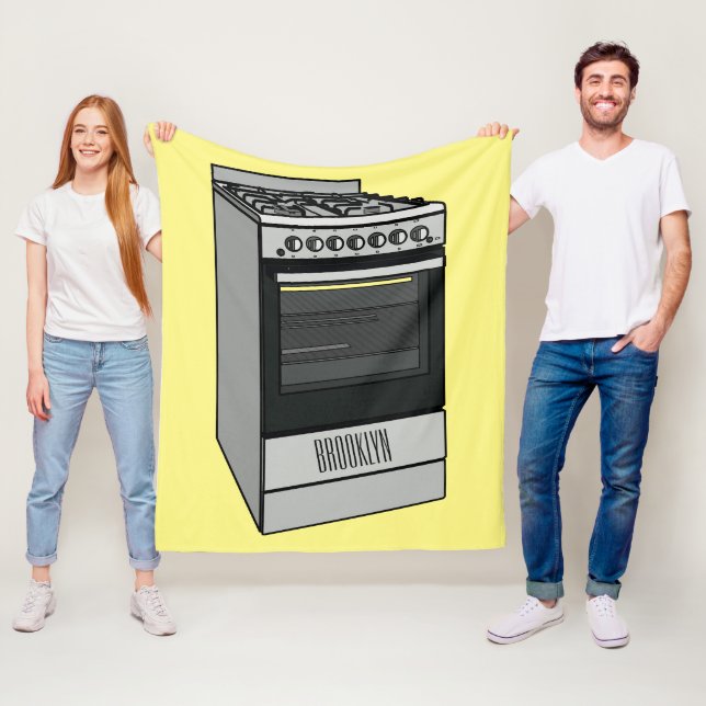 Abbildung des elektrischen Ofens Cartoon Fleecedecke (Beispiel)