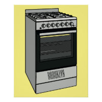 Abbildung des elektrischen Ofens Cartoon