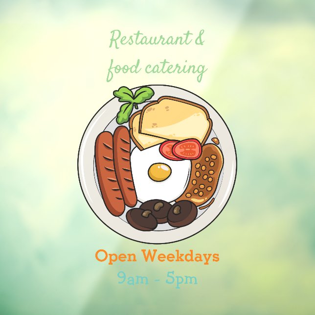 Abbildung des englischen Cartoon Fensteraufkleber (Blatt 3)