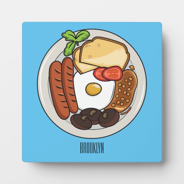 Abbildung des englischen Cartoon Fotoplatte (Vorderseite)