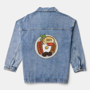 Abbildung des englischen Cartoon Jeansjacke