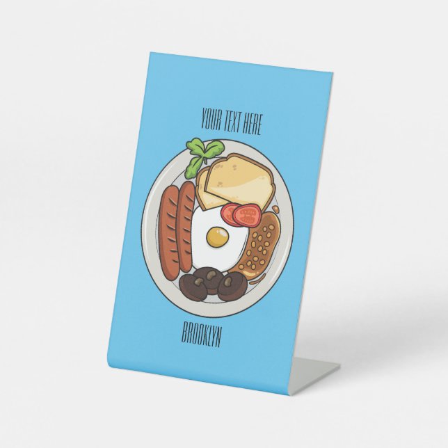 Abbildung des englischen Cartoon Sockelschild (Vorderseite)