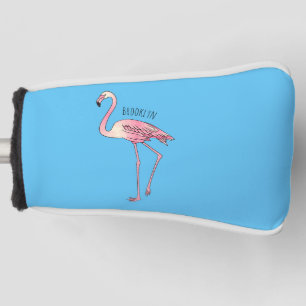 Abbildung des Flamingo-Vogel-Cartoon Golf Headcover