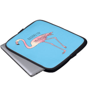 Abbildung des Flamingo-Vogel-Cartoon Laptopschutzhülle