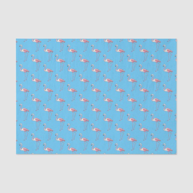 Abbildung des Flamingo-Vogel-Cartoon Seidenpapier (Vorderseite)