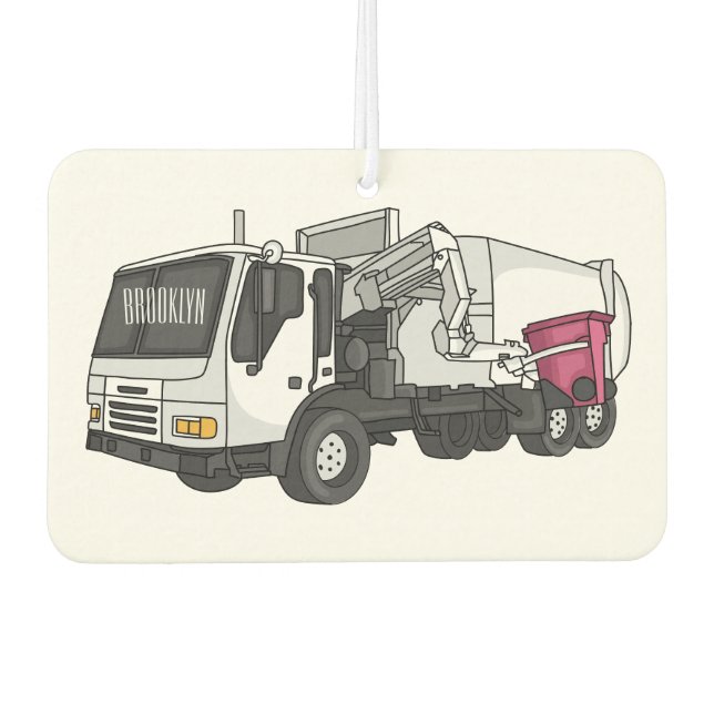 Abbildung des Garbage LKW-Cartoon Autolufterfrischer (Vorderseite)