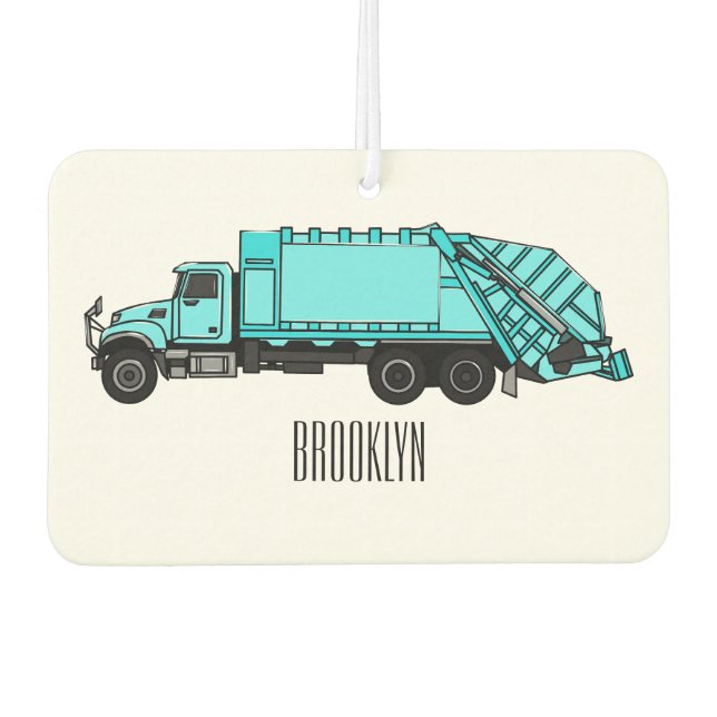 Abbildung des Garbage LKW-Cartoon Autolufterfrischer (Vorderseite)