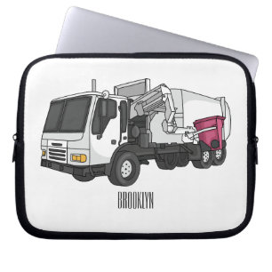 Abbildung des Garbage LKW-Cartoon Laptopschutzhülle