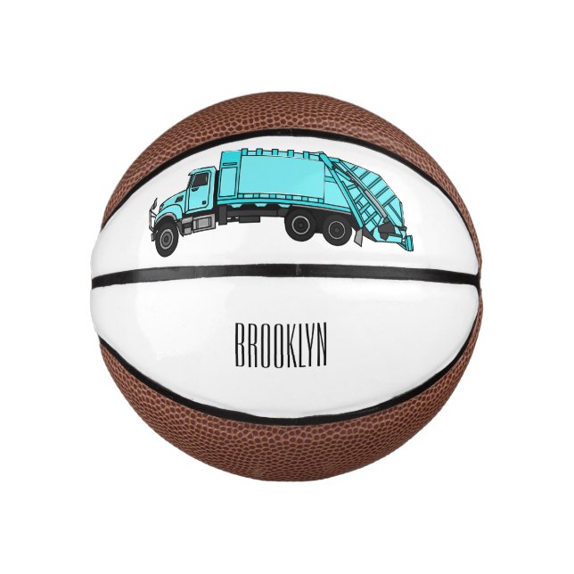 Abbildung des Garbage LKW-Cartoon Mini Basketball (Vorderseite)