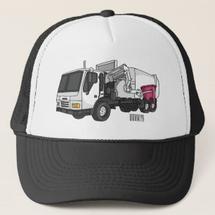 Abbildung des Garbage LKW-Cartoon Truckerkappe