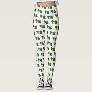Abbildung des Gurkenkummers Cartoon Leggings