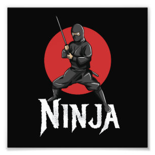 Abbildung des japanischen Ninja-Schwert Fotodruck