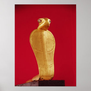 Abbildung des Kobras Netjer-Ankh Poster
