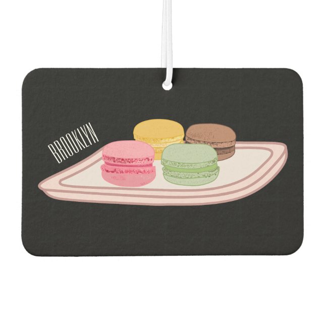Abbildung des Macaron-Cartoon Autolufterfrischer (Vorderseite)