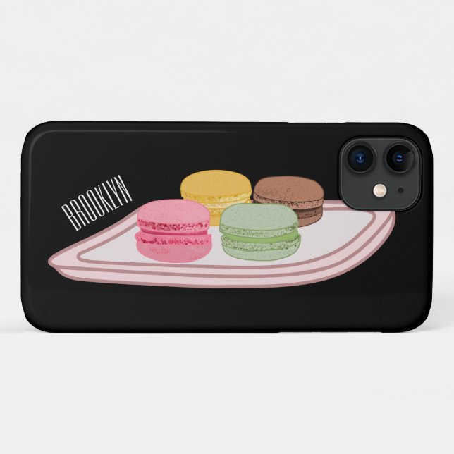 Abbildung des Macaron-Cartoon Case-Mate iPhone Hülle (Rückseite (Horizontal))