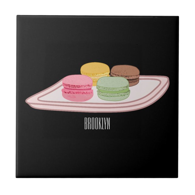 Abbildung des Macaron-Cartoon Fliese (Vorderseite)