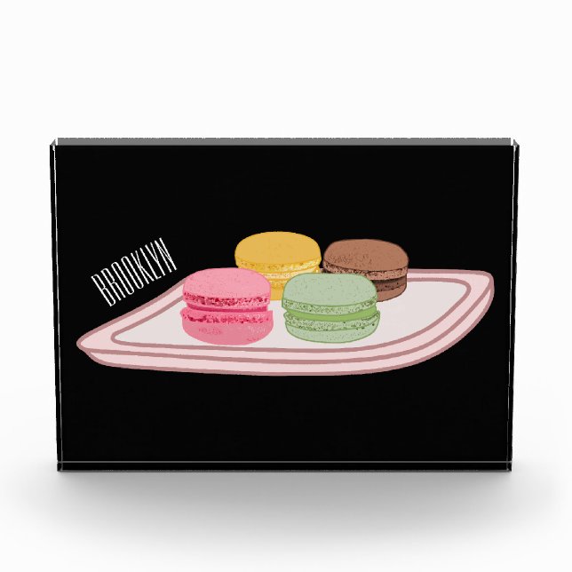 Abbildung des Macaron-Cartoon Fotoblock (Vorderseite)